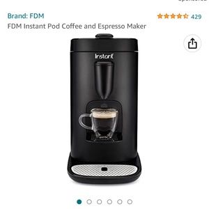 Instant pot coffee and espresso maker